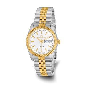 Mountroyal Mens Two-tone IP-plated White Dial Watch